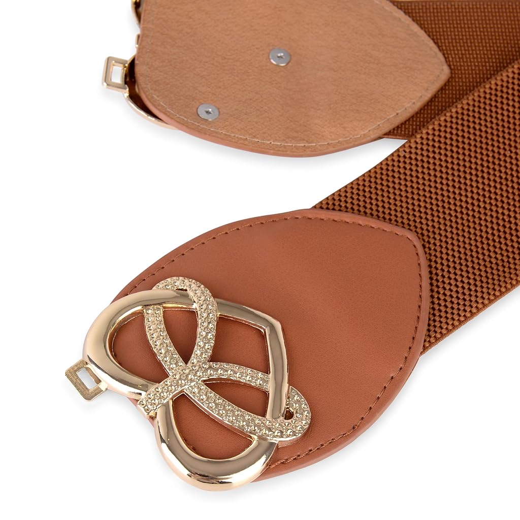 ZIBUYU® Heart-shaped wide elastic waist belt ZIBUYU® Heart-shaped wide elastic waist belt